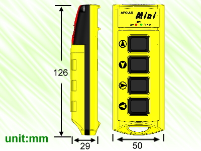 阿波羅 Mini 系列小巧的外型設計，便於攜帶與操作